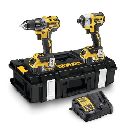 [26/5-266P2QW] Įrankių rinkinys DeWalt DCK266P2-QW 18V 2x5Ah