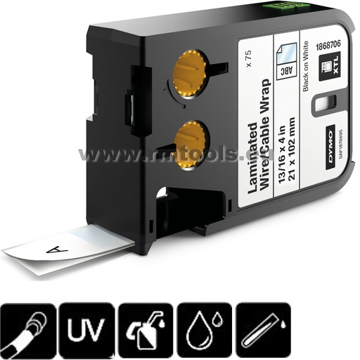 [31-8705] Lamineeritud juhtmelint XTL 21×39mm, must (150)