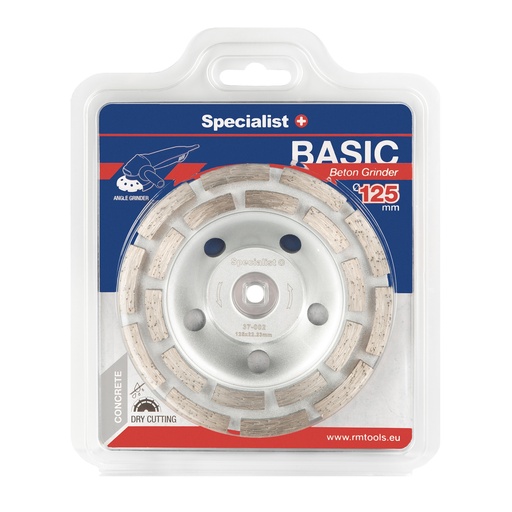 [37-002] SPECIALIST+ diamond grinding plate BASIC, 125mm