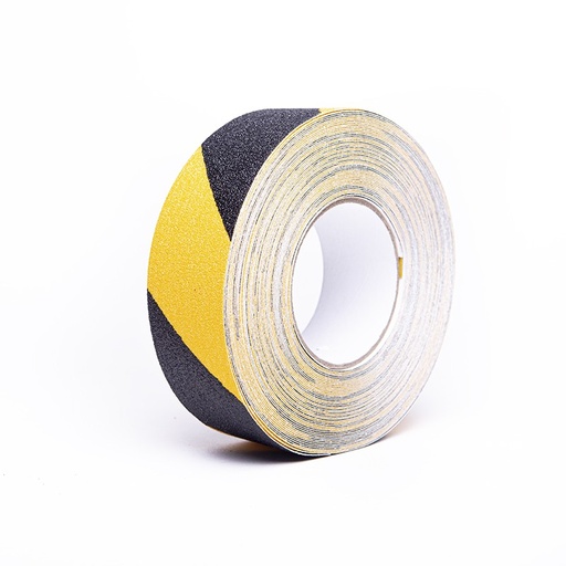 [40/1-0550] Libisemisvastane teip Safety-Grip, 50 mm × 18,3 m, kollane/must