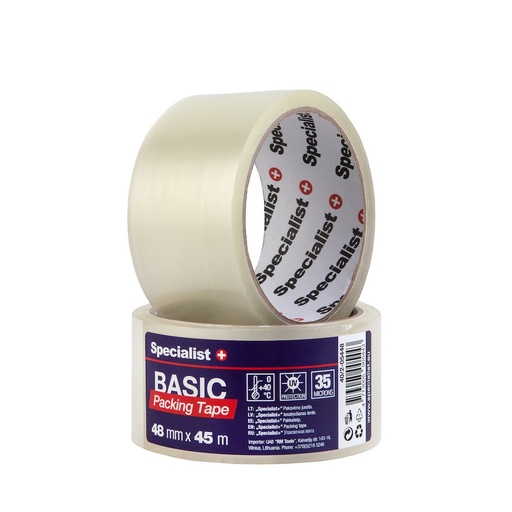 [40/2-05448] SPECIALIST+ läbipaistev teip, 48 mm x 45 m