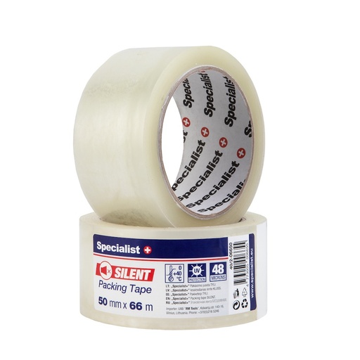 [40/2-06650] SPECIALIST+ packaging tape, 66m x 50 mm