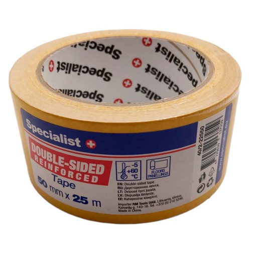 [40/2-22550] SPECIALIST+ double-sided tape, 25 m x 50 mm