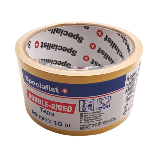 [40/2-31050] SPECIALIST+ double-sided PP tape, 50 m x 10 mm