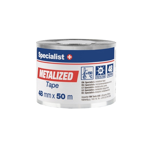[40/2-65050] SPECIALIST+ metalliseeritud teip, 48 mm x 50 m