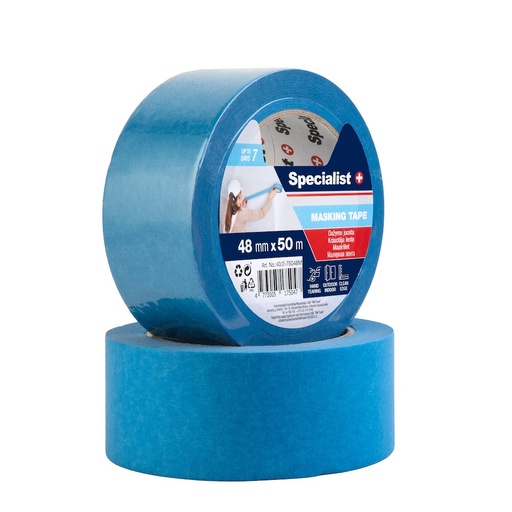 [40/2-75048M] SPECIALIST+ masking tape, blue, 50 m x 48 mm