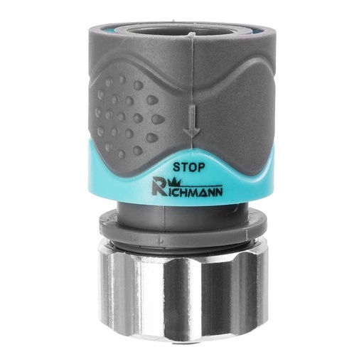 [42-C0237] Žarnos jungtis ABS/ALU 1/2" Stop-system