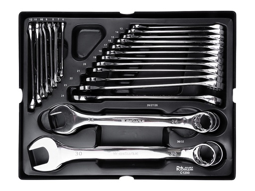 [42-C1200] TRAY – Combination spanners 6-32 mm
