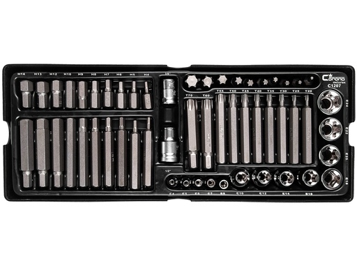 [42-C1207] Bit set (HEX + TORX) + TORX socket set