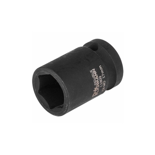 [42-C1809] SINGLE IMPACT SOCKET 1/2' 17 MM "CORONA"